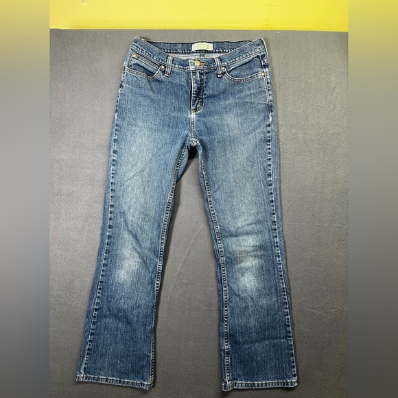 Wrangler As Real As Bootcut Jeans Womens 6 Blue faded Denim Farm Country 1493 - Picture 1 of 10